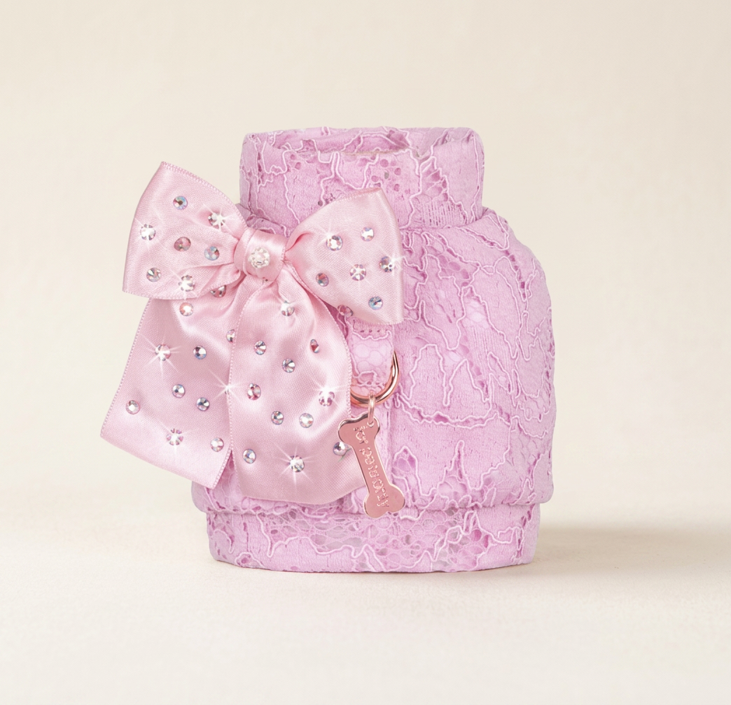 Lace Harness Jacket Pink