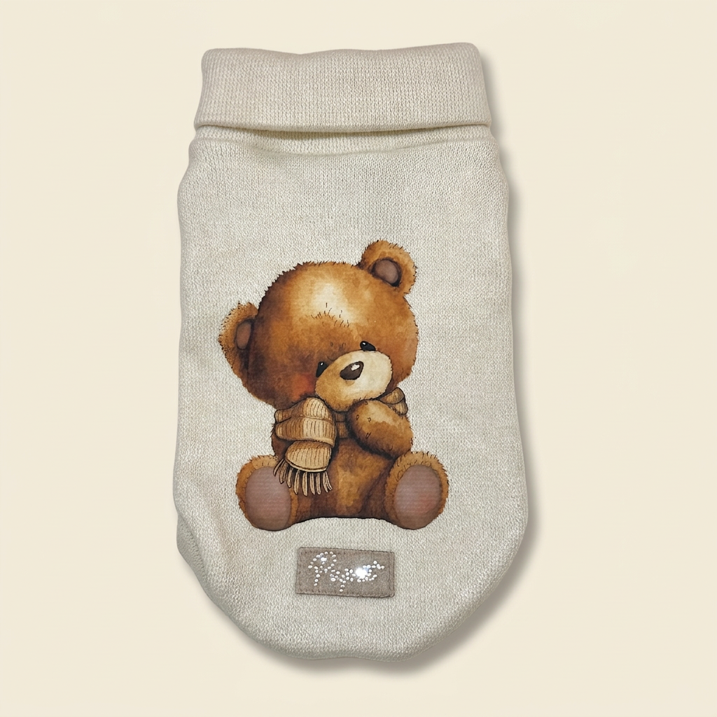 Maglia coccolino panna