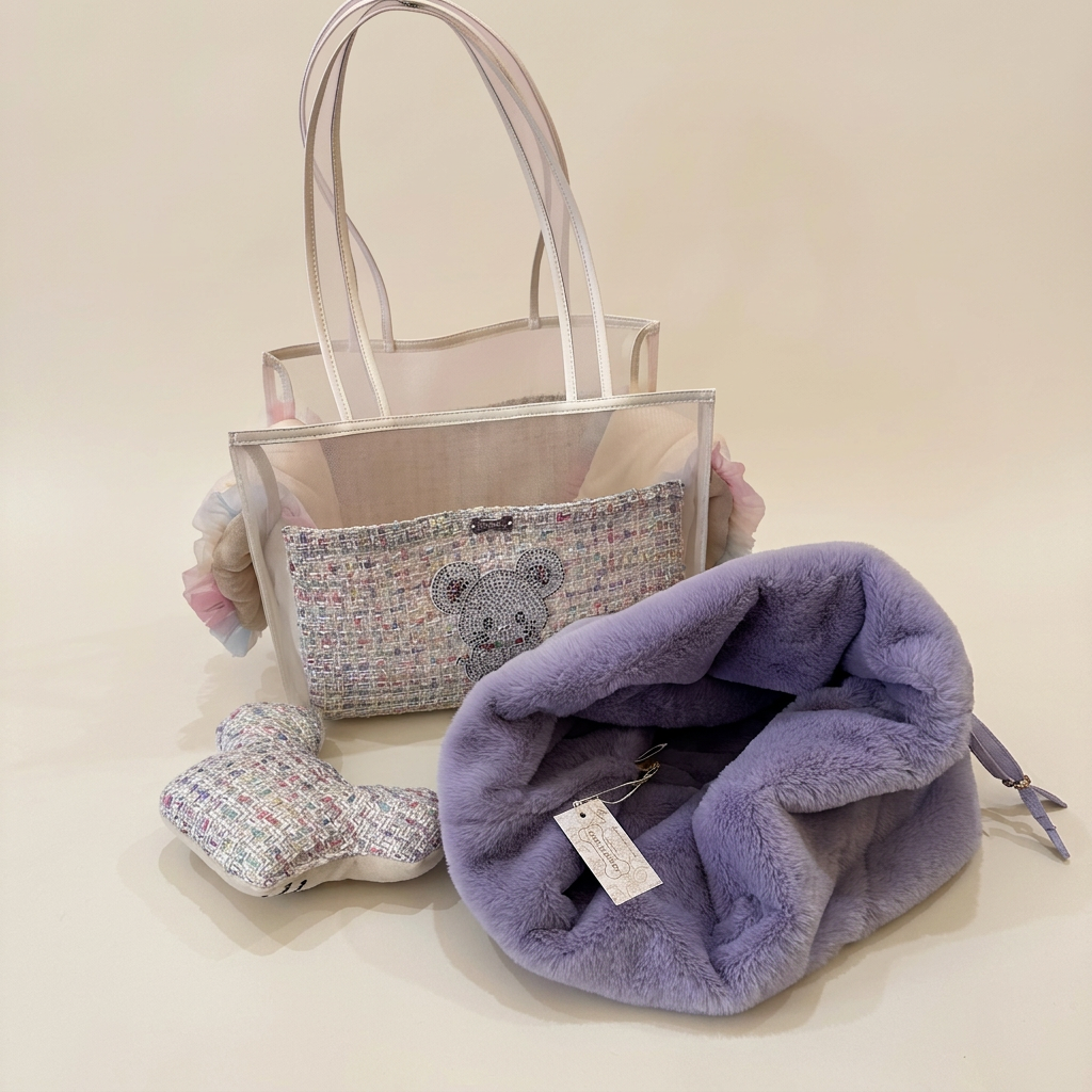 Confettissimo Tweed Bag Set completo