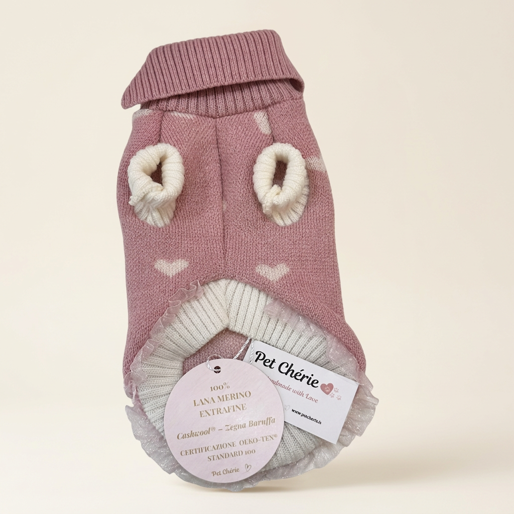 Maglioncino cuori e farfalle