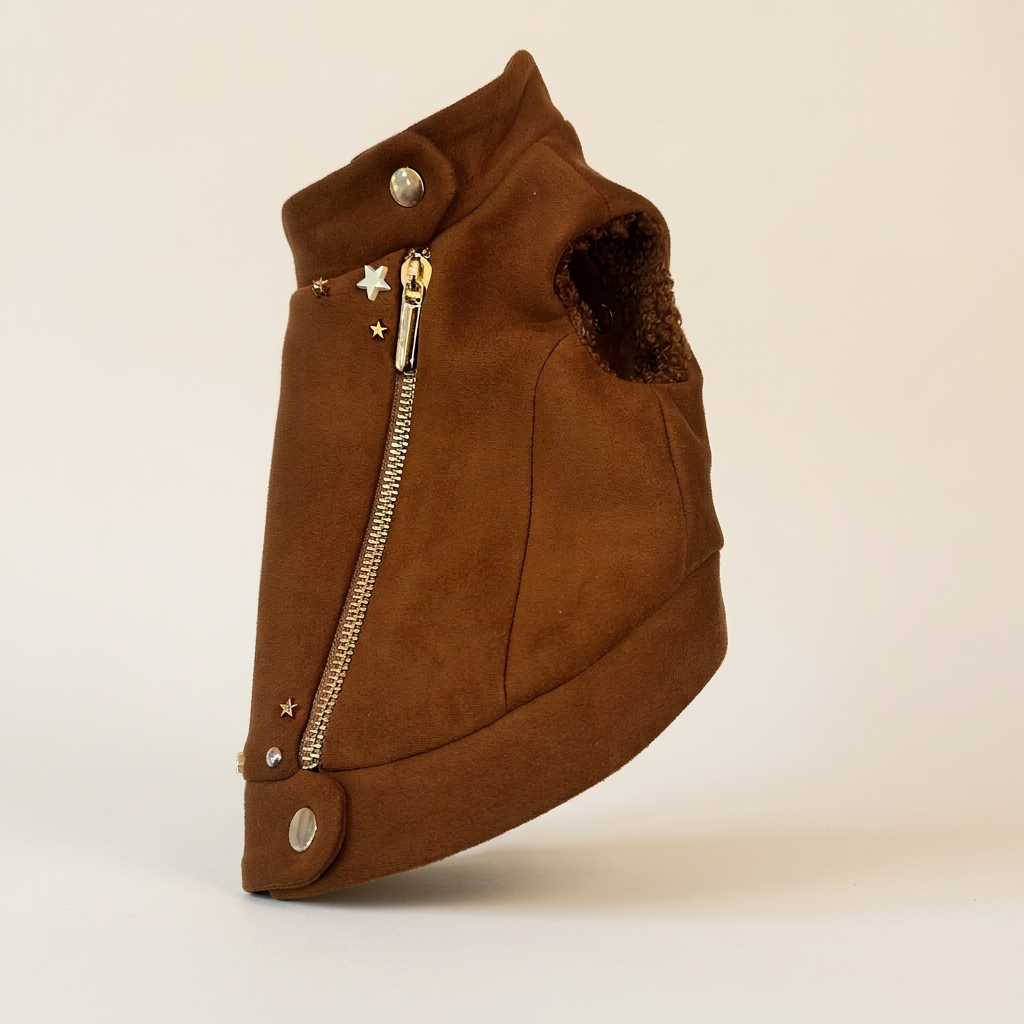 Giubettino in Suede cioccolato