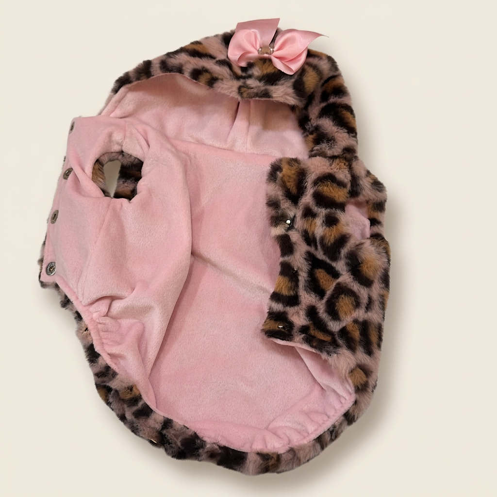 Pellicciotto leo Pink