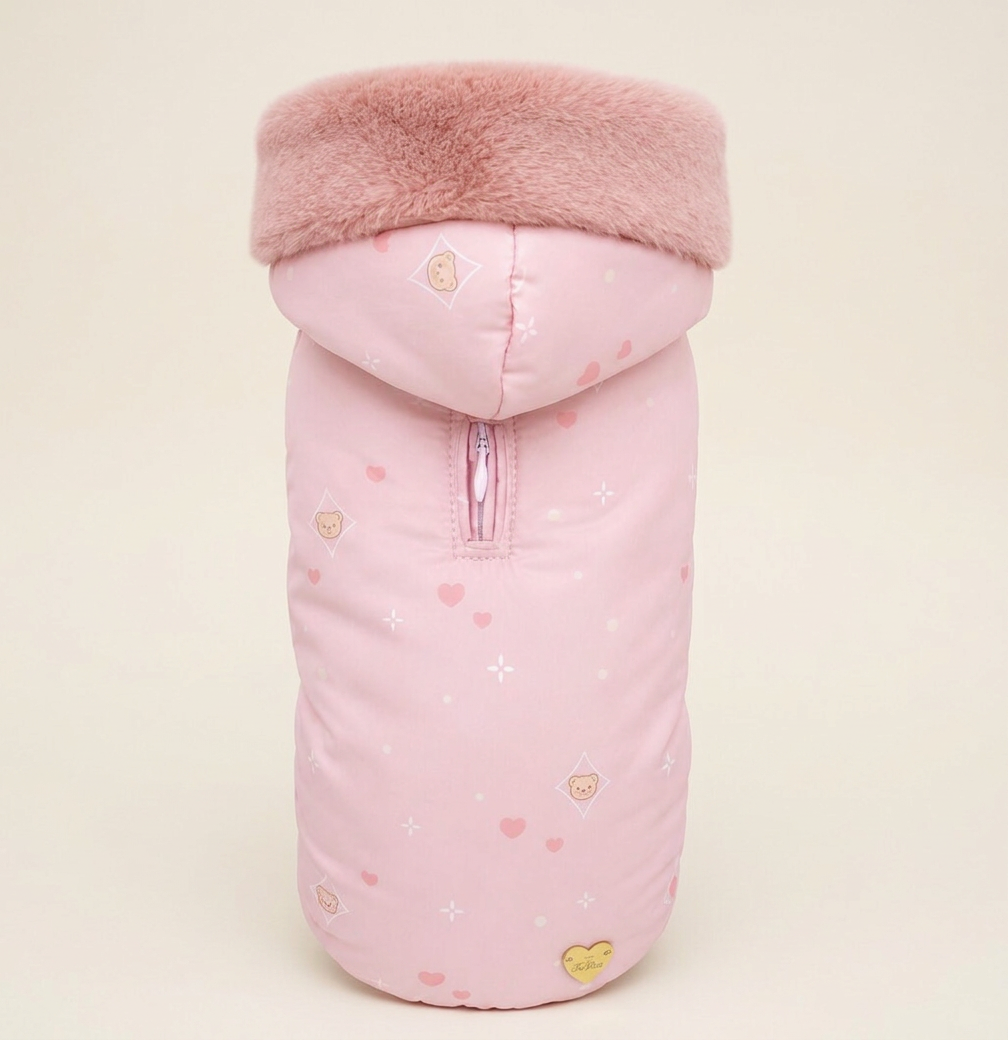 Piumino Teddy Pink