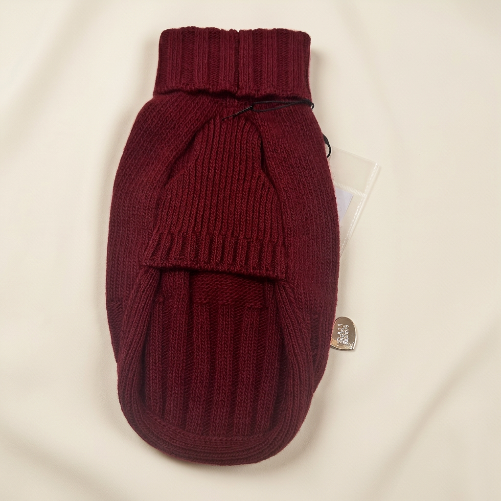 Pull Treccia burgundy