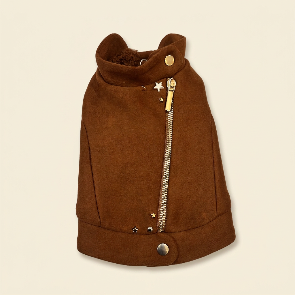 Giubettino in Suede cioccolato