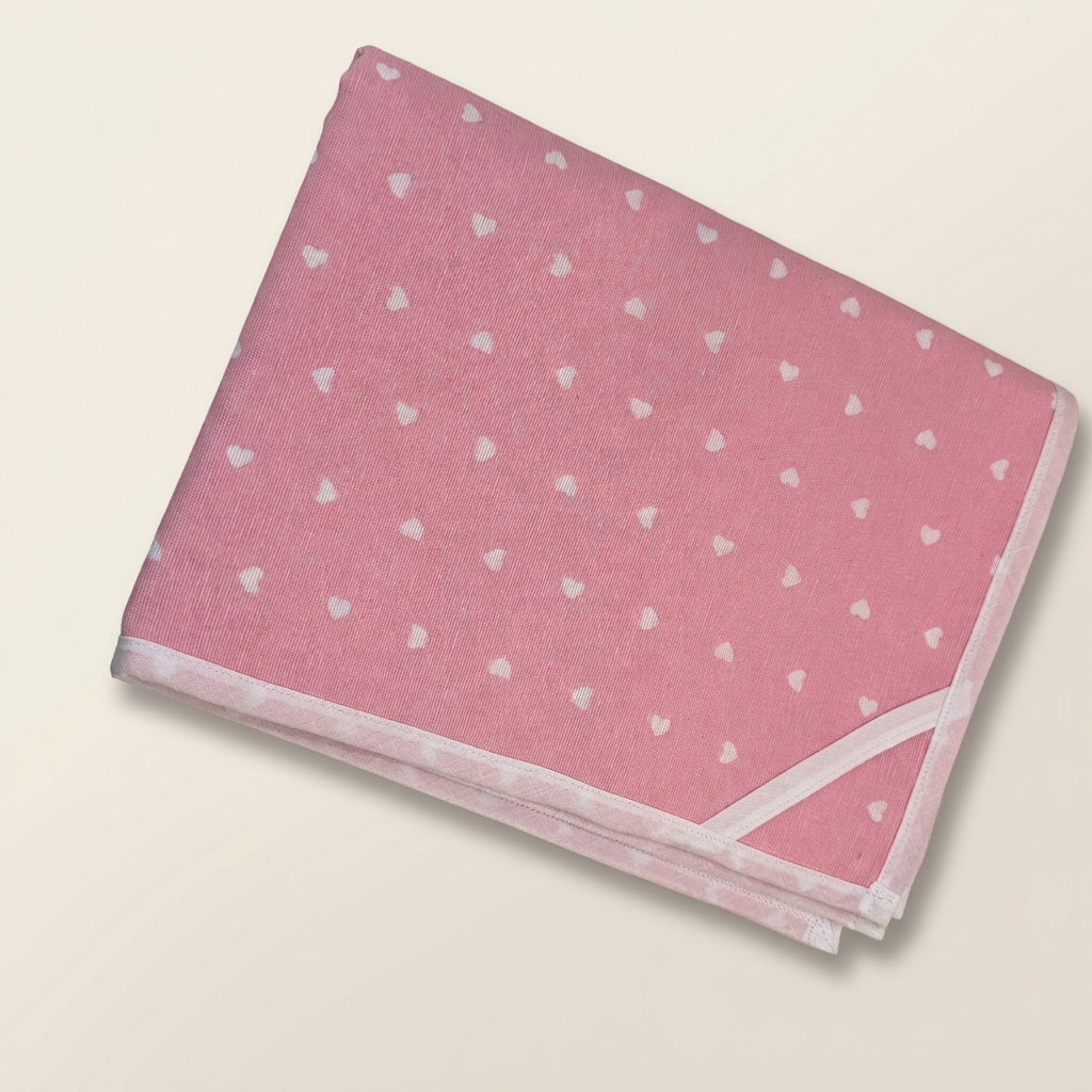 Traversina lavabile cuori rosa 60x90cm