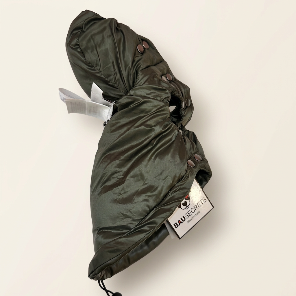 Piumino piuma reversibile green