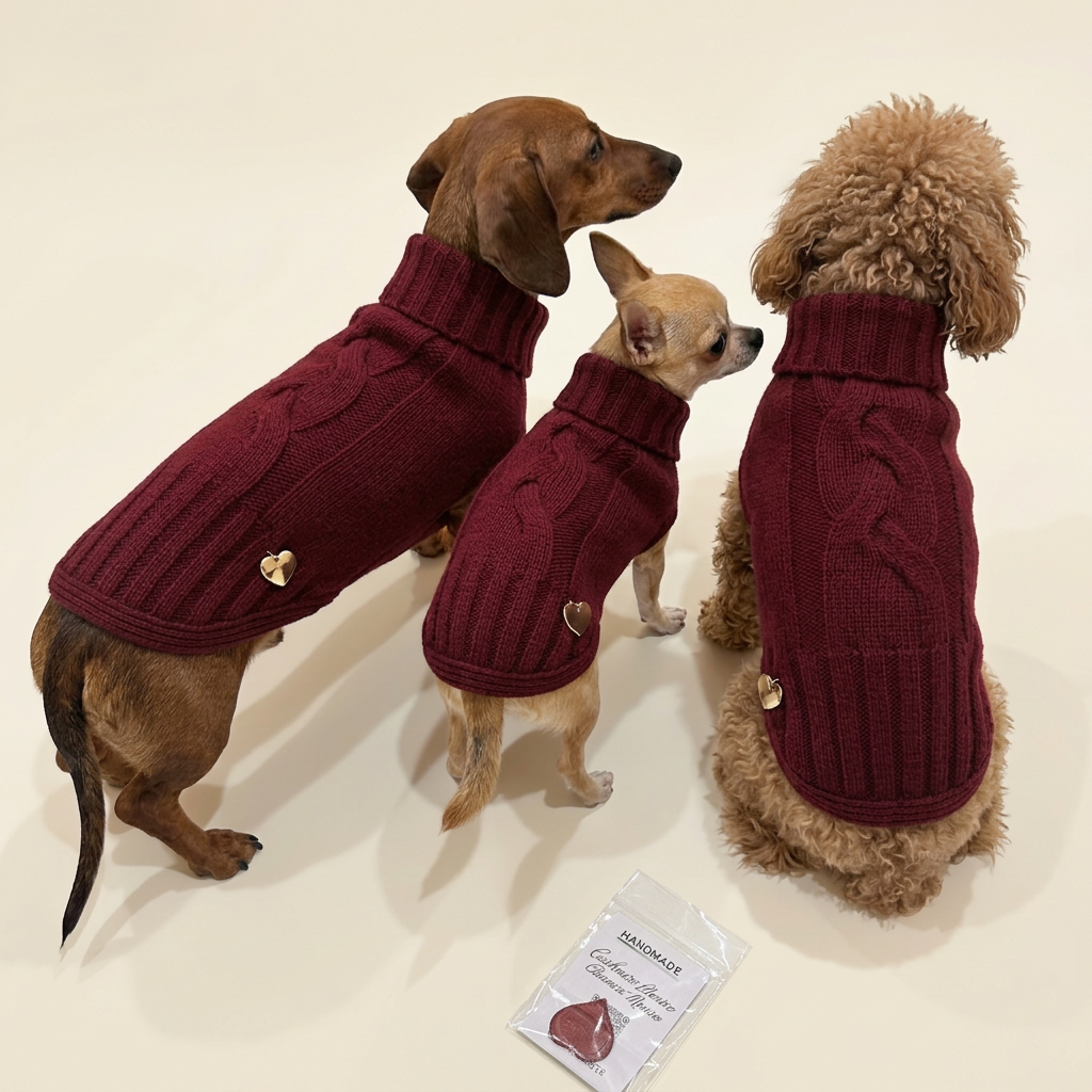 Pull Treccia burgundy