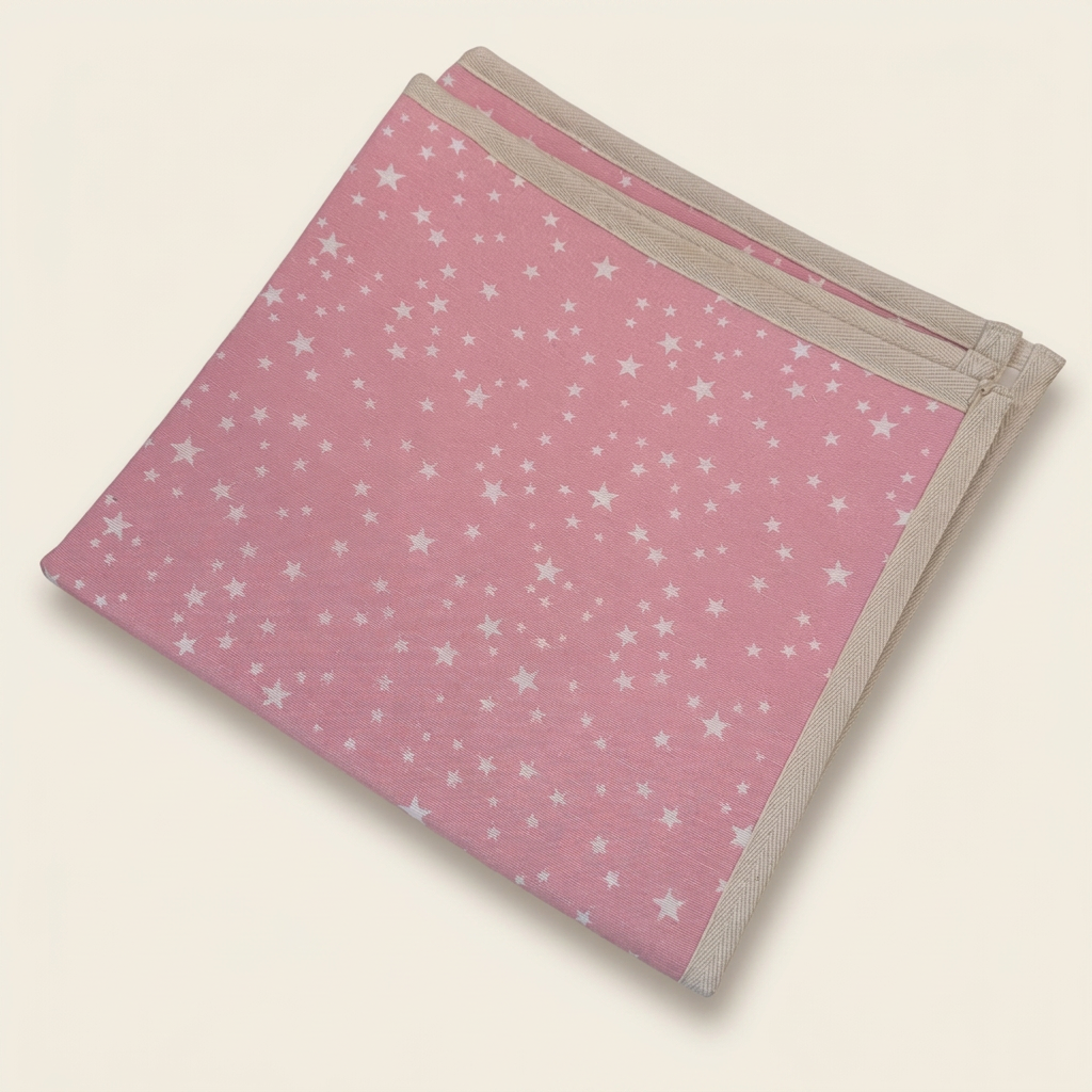 Traversina lavabile stelle rosa 60x60cm