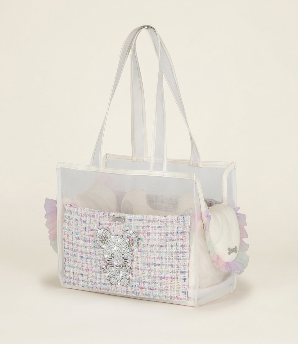 TopoMio Diamond Confettissimo Tweed Bag