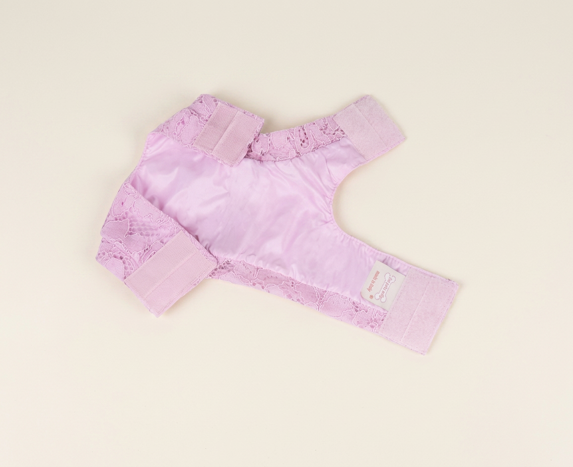 Lace Harness Jacket Pink